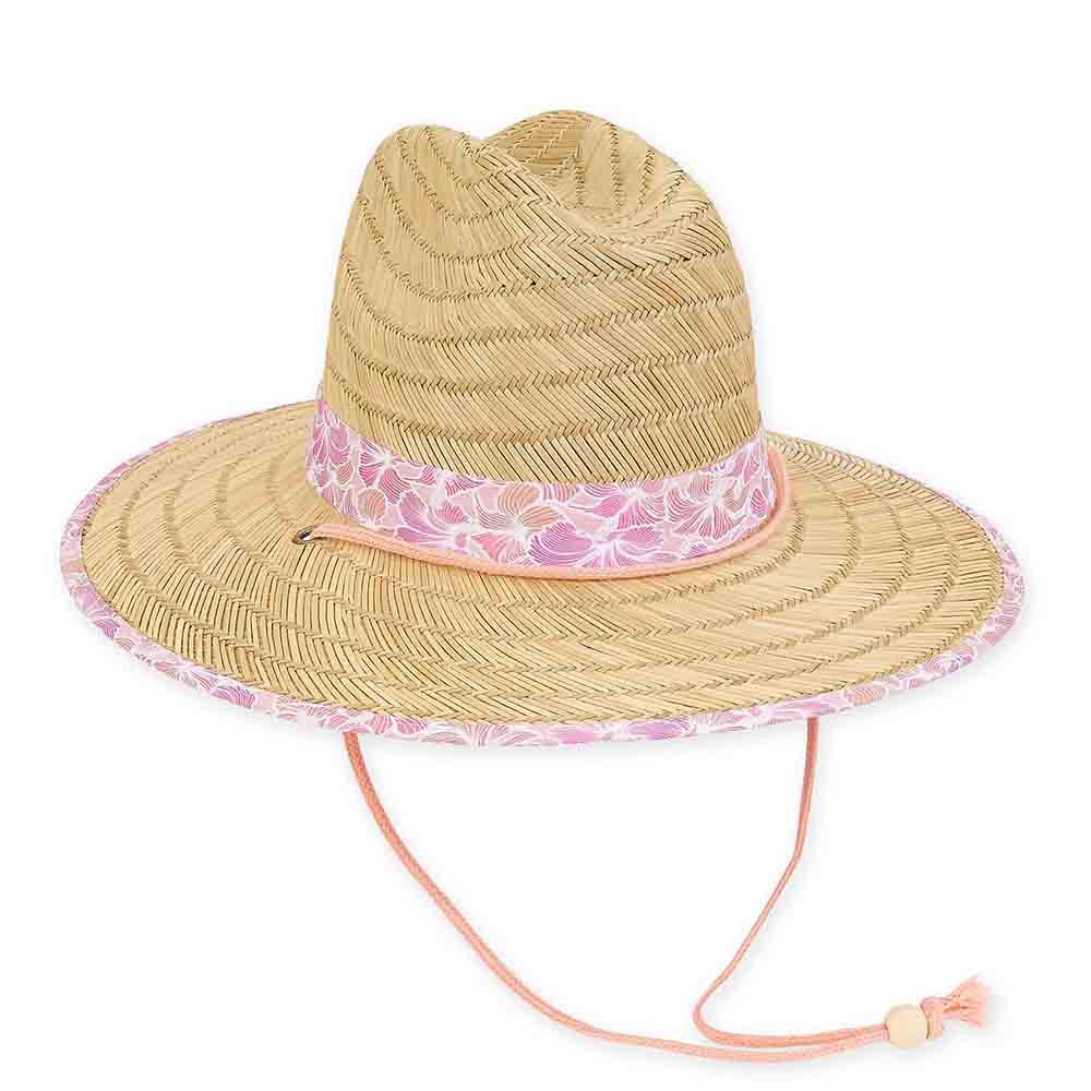 Straw Hats for Men,Straw Lifeguard hat UPF 50+ Beach Classic Straw