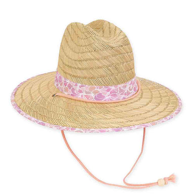 Rush Straw Lifeguard Hat for Small Heads - Sunny Dayz™ Petite Hats Lifeguard Hat Sun N Sand Hats HK323 Natural Small (54 cm) 