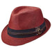 Sound Fedora Hat with Woven Band - Carlos Santana Hats Fedora Hat Santana Hats san346rdl Red Large 