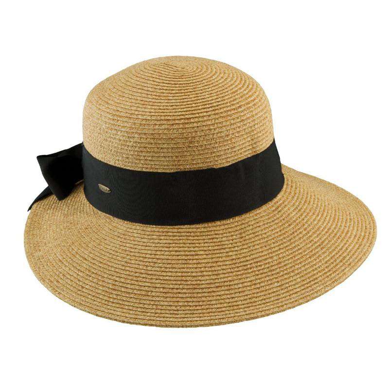 Dimensional Big Brim Sun Hat - Scala Collezione Hats Wide Brim Hat Scala Hats LP149-TEA Tea Medium (57 cm) 
