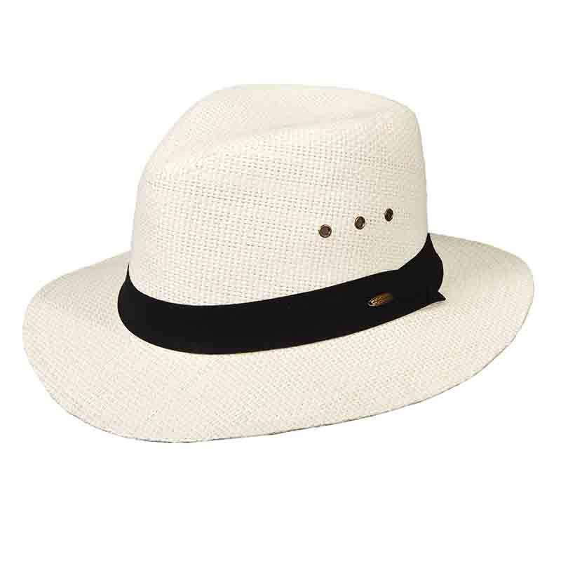 Wide Brim Panama Hat - Scala Hats for Men Panama Hat Scala Hats MSPS892IVM M  