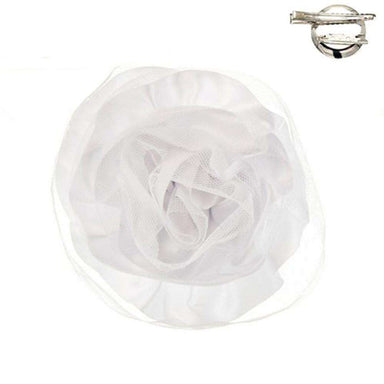 Satin Rose Fascinator-Brooch, Fascinator - SetarTrading Hats 