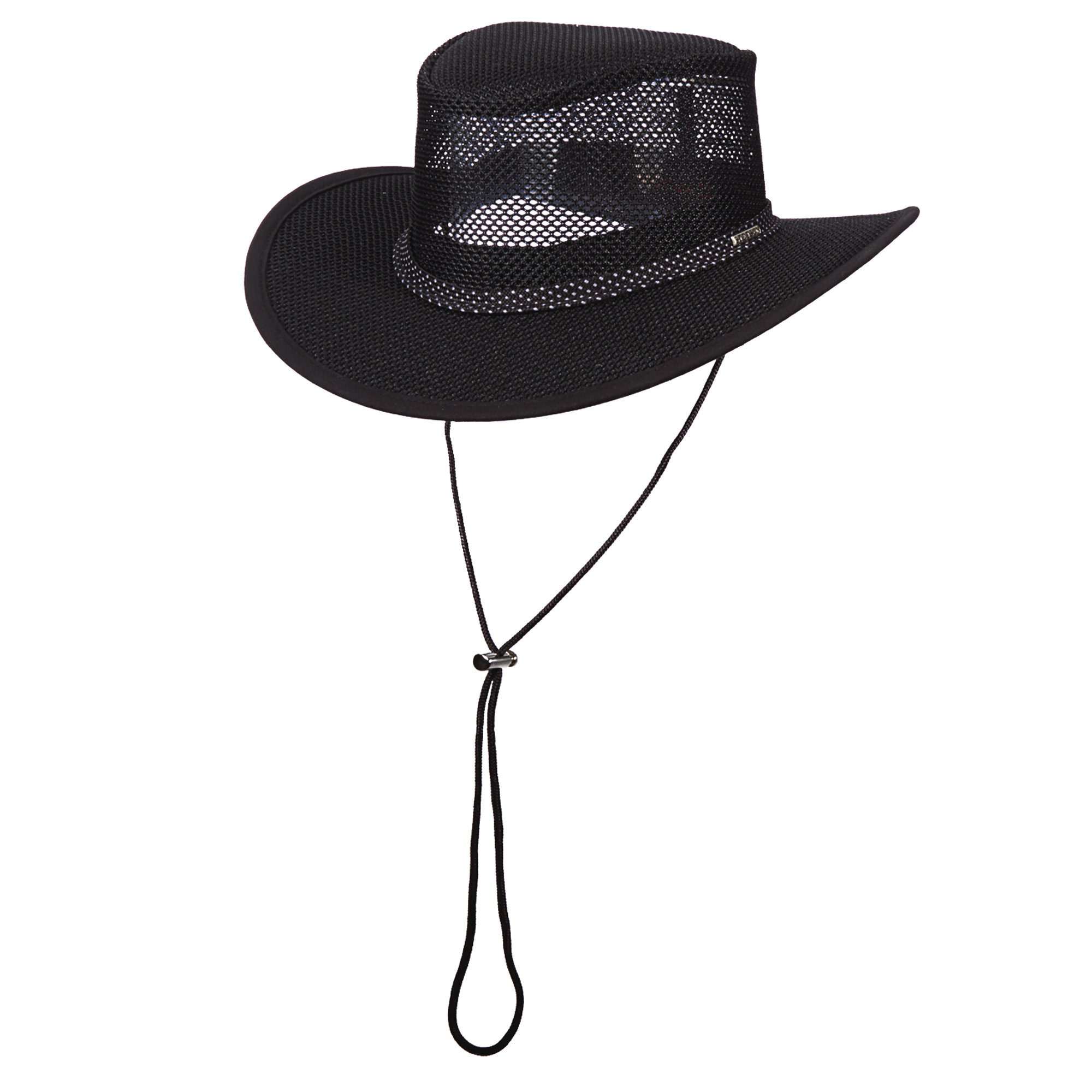 Mesh Outback Hat for Men up to XXL, Black Stetson and Scala Hats