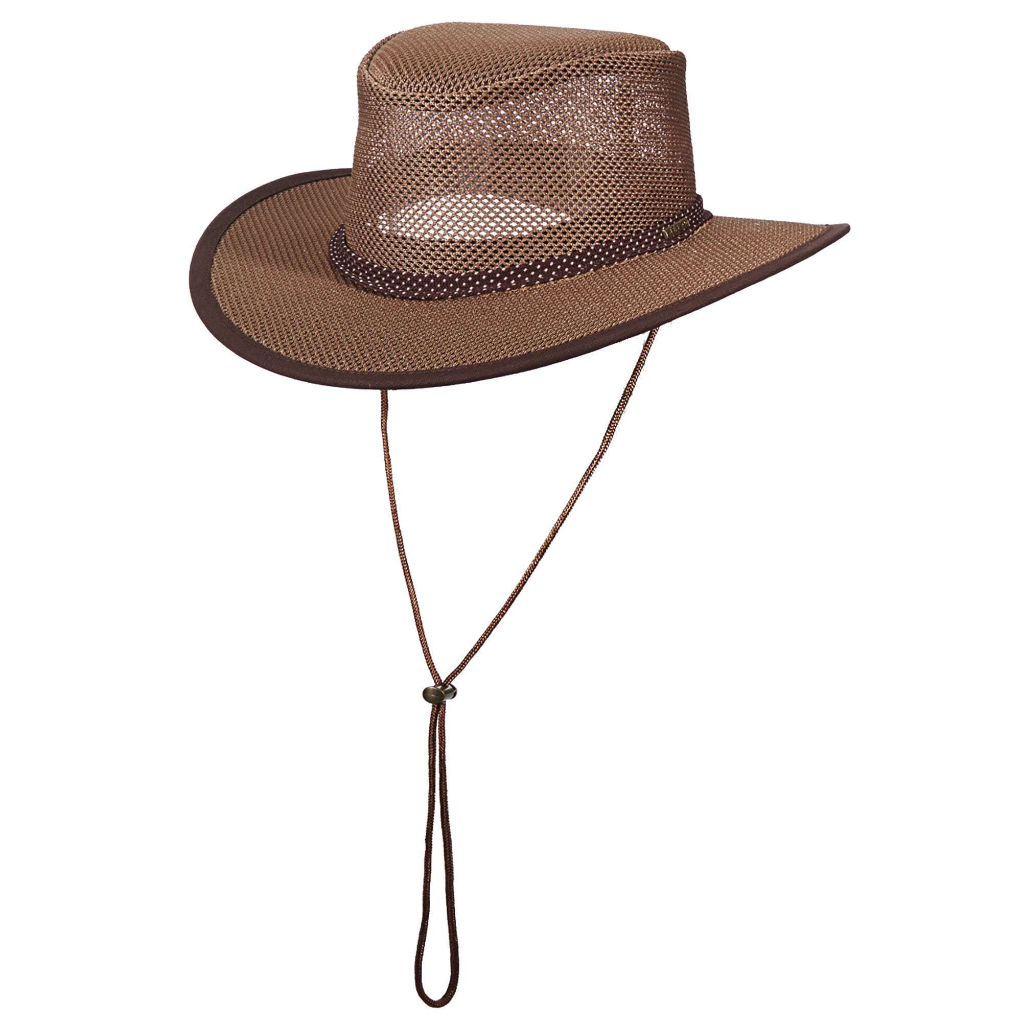 Stetson Mesh Safari Hat, Men's, Walnut, Size Large