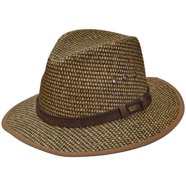 Stetson Hats Multi Tone Matte Safari Hat Safari Hat Stetson Hats stc282bnM Brown Medium 