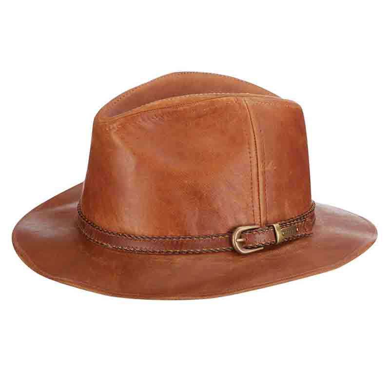 Goatskin Safari Leather Hat by Stetson Hats Safari Hat Stetson Hats stw292l Saddle Large 