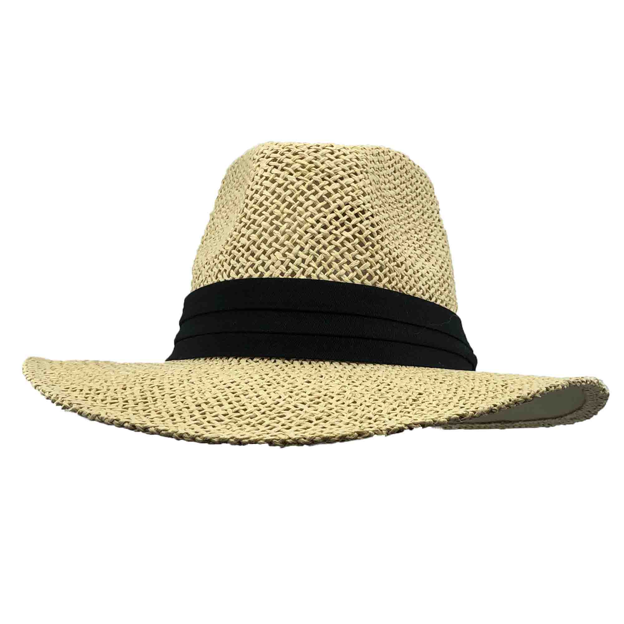 Safari Hat with Black Band - Milani Hats Safari Hat Milani Hats    