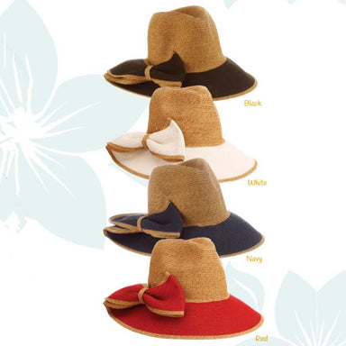 Safari Hat with Large Side Bow - Cappelli Straworld Hats, Safari Hat - SetarTrading Hats 