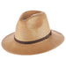 Safari Hat with Leather Belt - Scala Hats for Men Safari Hat Scala Hats ms269TEM Tea Medium 