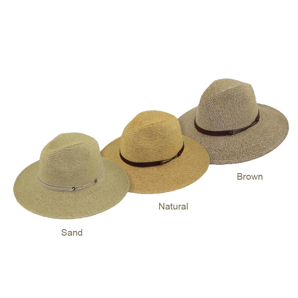 Mixed Tone Braid Unisex Safari Hat, Large and XL Sizes - JSA Safari Hat Jeanne Simmons    