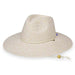 Sanibel Wide Brim Safari Hat with Chin Cord - Wallaroo Hats Safari Hat Wallaroo Hats SANI-WHBG White/Beige M/L (58 cm) 