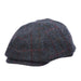 Saville Harris Tweed Wool Ivy Cap - Stetson Hat Flat Cap Stetson Hats STW364 Navy X-Large 