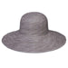Scrunchie Packable Wide Brim Sun Hat - Wallaroo Hats Wide Brim Sun Hat Wallaroo Hats SCRGY Grey / White M/L (58 cm) 