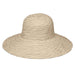 Scrunchie Packable Wide Brim Sun Hat - Wallaroo Hats Wide Brim Sun Hat Wallaroo Hats SCRIV Natural / Brown M/L (58 cm) 