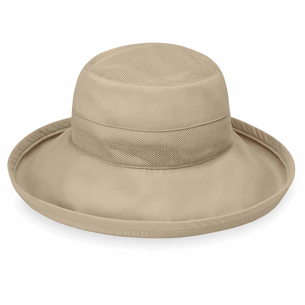 Seaside Sun Hat with Mesh Crown - Wallaroo Hats Kettle Brim Hat Wallaroo Hats  Camel  
