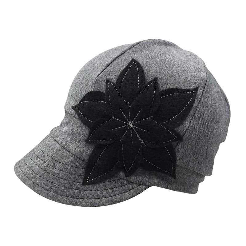 Selena Organic Cotton Jersey Cap for Healing - Flipside Hats Cap Flipside Hats H001-011 Grey  / Black OS _56-58 cm) 