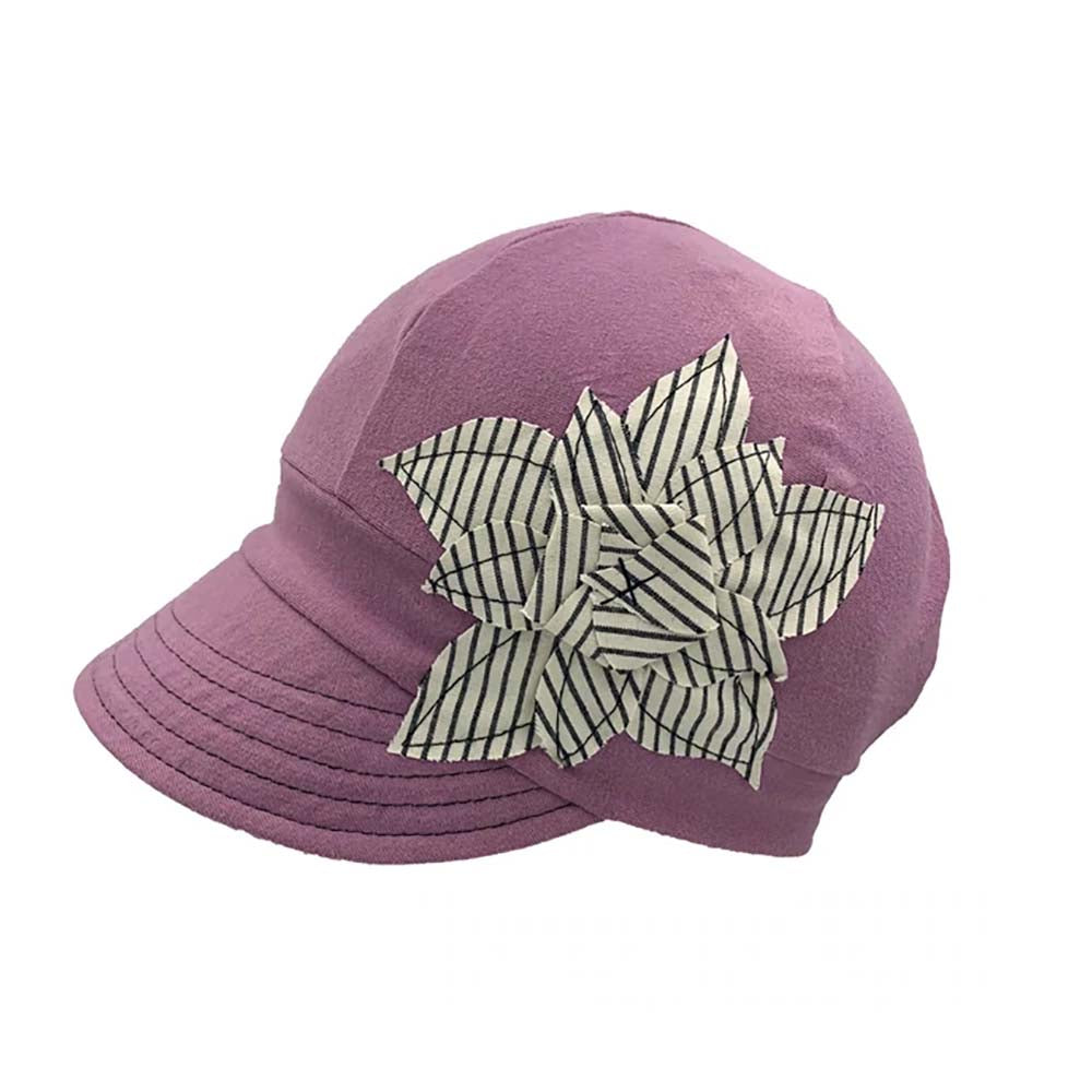 Selena Organic Cotton Jersey Cap for Healing - Flipside Hats Cap Flipside Hats H001-024 Pink/ White OS _56-58 cm) 
