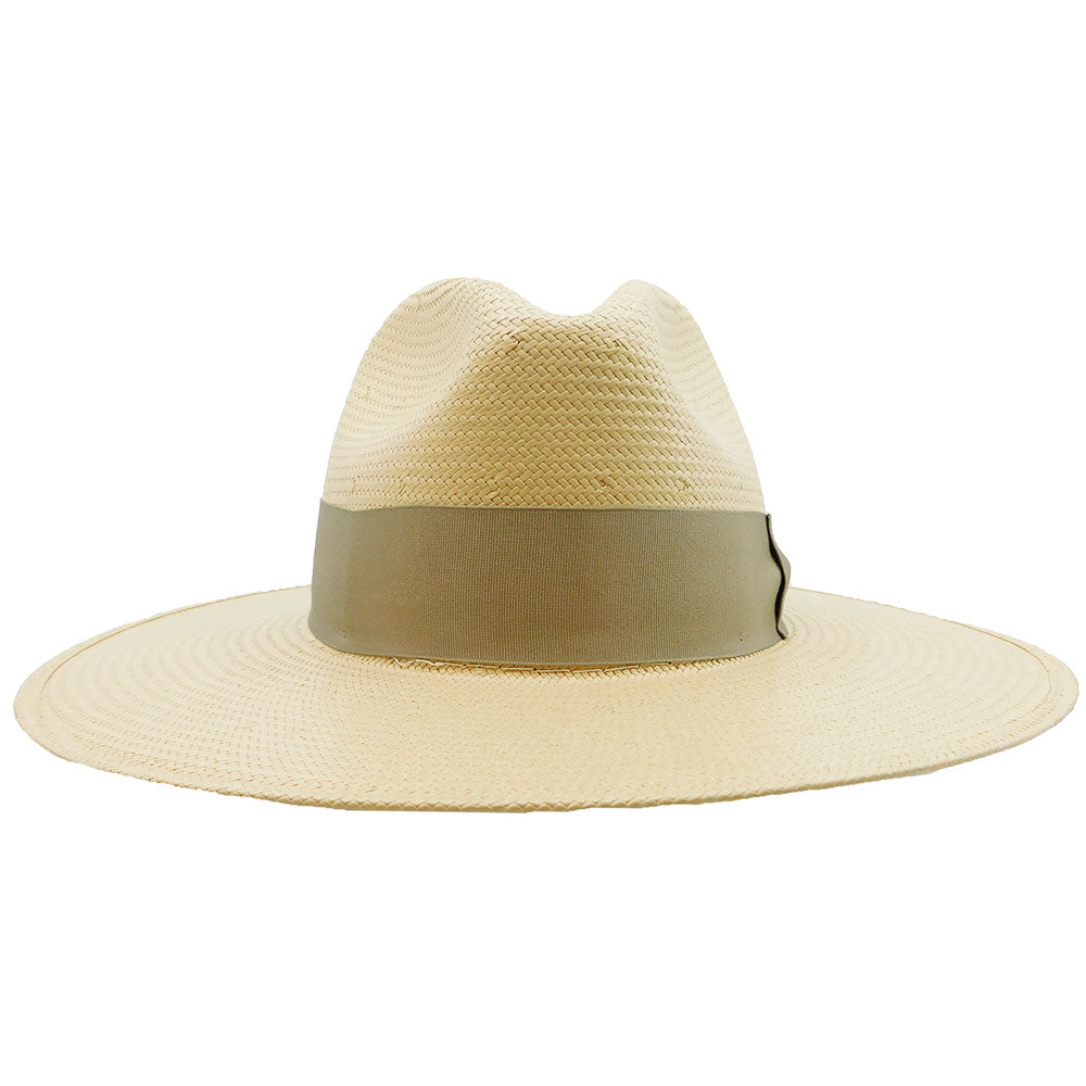 Senna Handwoven Shantung Flat Brim Hat - Biltmore USA Safari Hat Biltmore Hats BS344SENA34MD Natural Medium  (57 cm) 