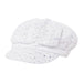 Sequin Speckled Newsboy Cap - Boardwalk Style Cap Boardwalk Style Hats DA5765WH White OS 