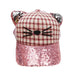 Sequin Kitty Baseball Cap for Girls by JSA Kids Cap Jeanne Simmons js1098pk Pink  