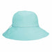 Shapeable Brim Packable Ribbon Bucket Hat - Scala Hats Wide Brim Hat Scala Hats lc754AQ Aqua  