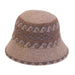 Shapeable brim Patterned Soft Wool Bucket Hat - Adora Wool Hat®, Cloche - SetarTrading Hats 