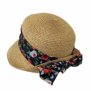 Small Bonnet Hat with Scarf - Boardwalk Style, Cloche - SetarTrading Hats 