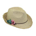 Small Heads Fringe Edge Fedora Hat - JSA Petite Hats Fedora Hat Jeanne Simmons JS1057IV Ivory XS (53 cm) 