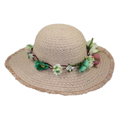 Small Heads Fringe Edge Sun Hat - JSA Petite Hats, Wide Brim Sun Hat - SetarTrading Hats 