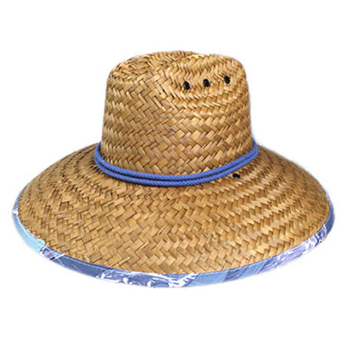 Small Heads Jr. Palm Lifeguard Hat - Peter Grimm Headwear Lifeguard Hat Peter Grimm PGYB1038 Natural Small (55 cm) 