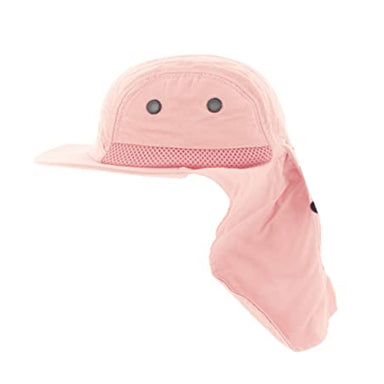 Small Heads Large Bill Cap with Neck Cover - Milani Hats Cap Milani Hats KF006-PK Pink XS / S (50-54 cm) 