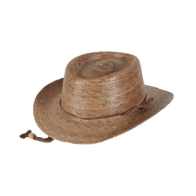 Small Heads Outback Burnt Palm Leaf Sun Hat - Tula Hats Gambler Hat Tula Hats TU1-9250 Burnt Palm XXS (50 - 51 cm) 