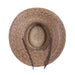 Small Heads Outback Burnt Palm Leaf Sun Hat - Tula Hats Gambler Hat Tula Hats    