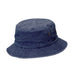 Small Heads Pigment Dyed Garment Washed Twill Bucket Hat - DPC Bucket Hat Dorfman Hat Co. C835 Navy Jr. S/M (53-54 cm) 
