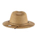Small Heads Straw Safari Hat with Chin Cord - Scala Kid's Safari Hat Scala Hats    