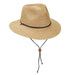 Small Heads Straw Safari Hat with Chin Cord - Scala Kid's Safari Hat Scala Hats C501OS Natural Small (54 cm) 