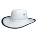 Small Heads Supplex Dimensional Brim Hat - DPC Outdoor Headwear Bucket Hat Dorfman Hat Co. MX288X-WH1 White Jr. S/M (53 - 55 cm) 