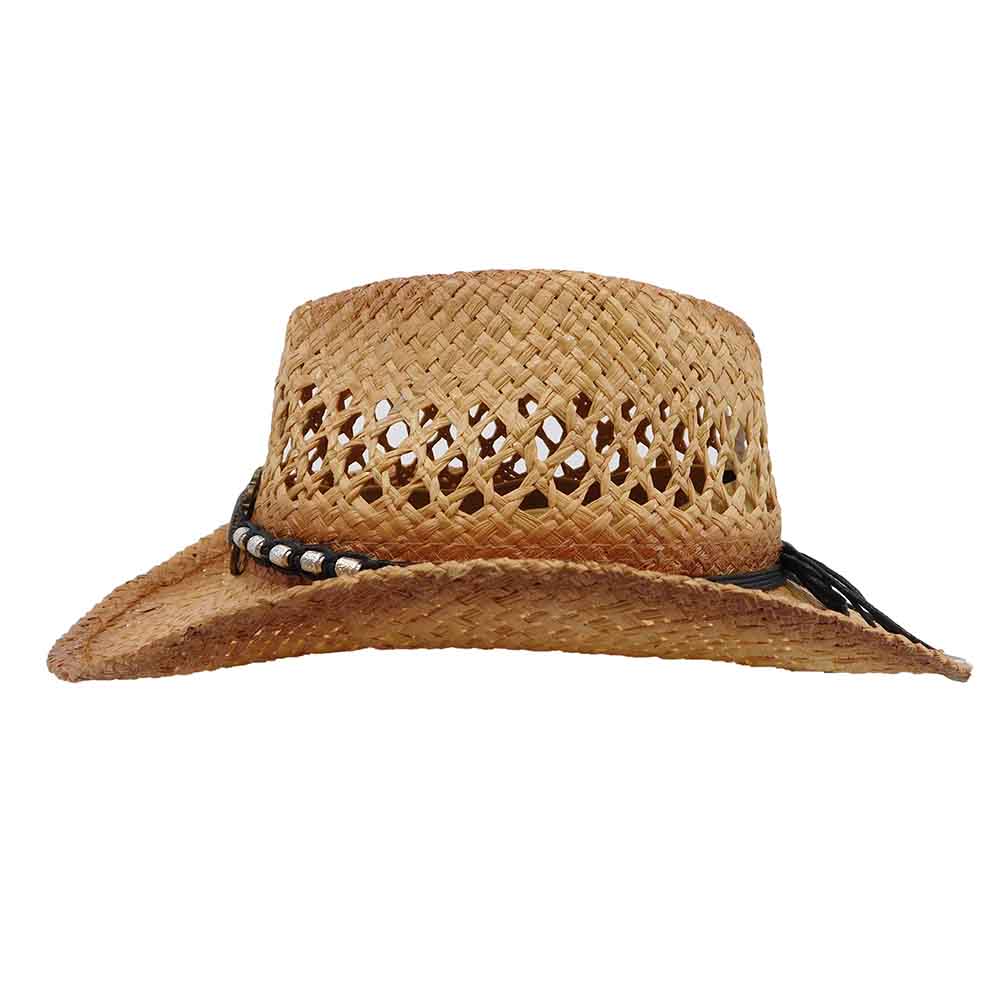 Small Size Straw Cowboy Hat with Concho - Milani Hats Cowboy Hat Milani Hats    