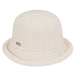 Soft Knit Wool Cloche Hat with Rolled Edge - Adora Wool Hat® Cloche Adora Hats AD1063B Ivory Medium (57.5 cm) 