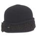 Soft Wool Cuffed Beanie - Adora® Hats Beanie Adora Hats AD1233A Black  