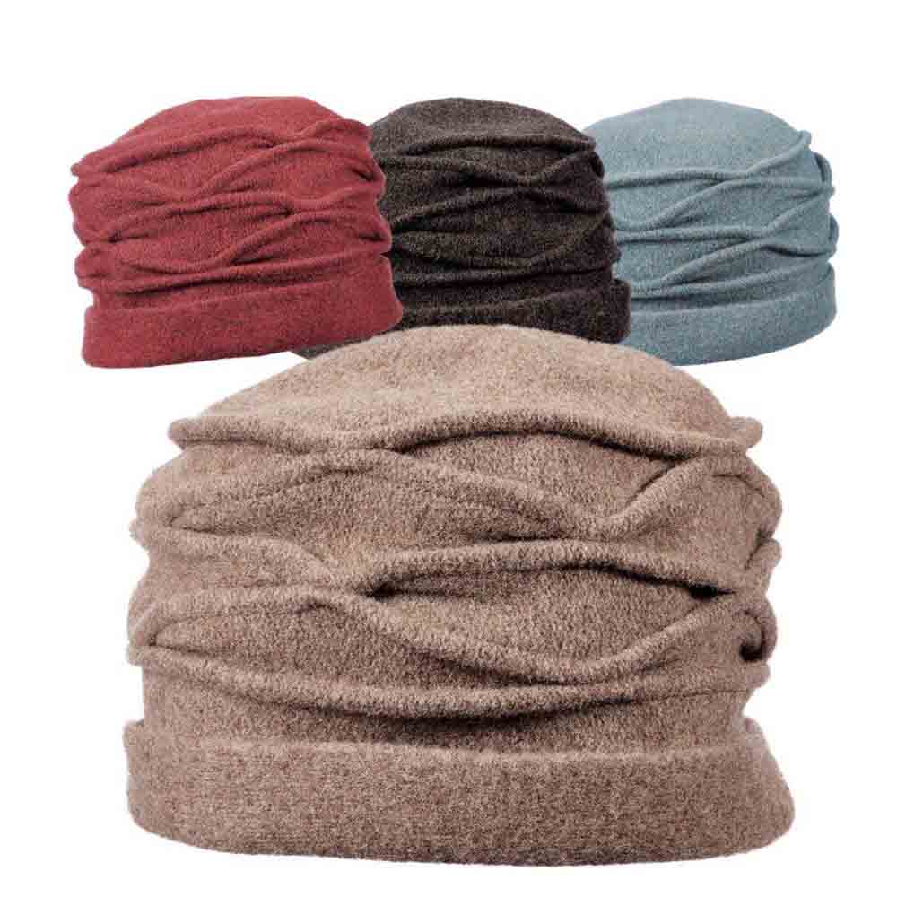 Soft Wool Pulled Turban Beanie - Scala Hats Beanie Scala Hats    