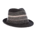 Soft Wool Striped Crown Knit Fedora Hat - Callanan Millinery, Fedora Hat - SetarTrading Hats 
