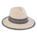 Soft Wool Two Tone Safari Hat, Ivory - Adora® Hats Safari Hat Adora Hats AD1161B Ivory M/L (58 cm) 
