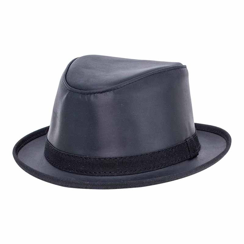 Soho Leather Fedora Hat - Ashbury Hats Fedora Hat Head'N'Home Hats  Black S (54-55 cm) 