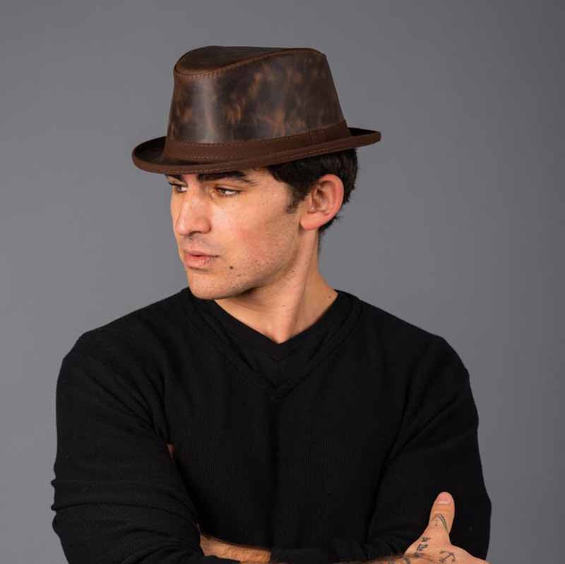 Soho Leather Fedora Hat - Ashbury Hats — SetarTrading Hats