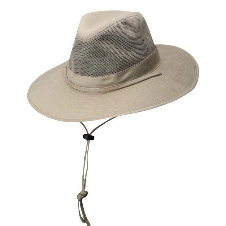 Solarweave® Mesh Crown Safari Hat, Camel - DPC Outdoor Design