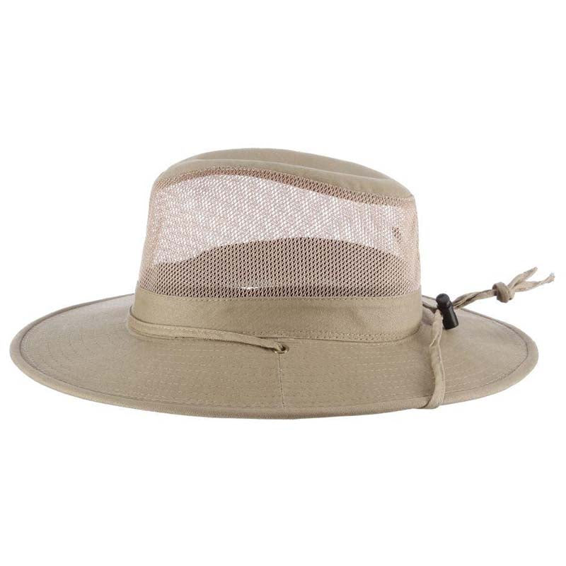 Solarweave® Mesh Crown Safari Hat, Camel - DPC Outdoor Design