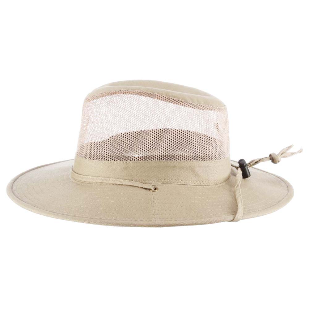 Solarweave® Mesh Crown Safari Hat, Oatmeal - DPC Outdoor Design Safari Hat Dorfman Hat Co. SPF4-OAT1 Oatmeal Small (55 cm) 