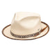 Solstice Teardrop Straw Fedora - Biltmore Hats Fedora Hat Biltmore Hats BD101-NAT2 Natural Medium (58 cm) 