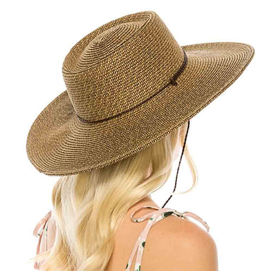 Southwestern Style Buckaroo Hat with Chin Strap - Boardwalk Style Gambler Hat Boardwalk Style Hats